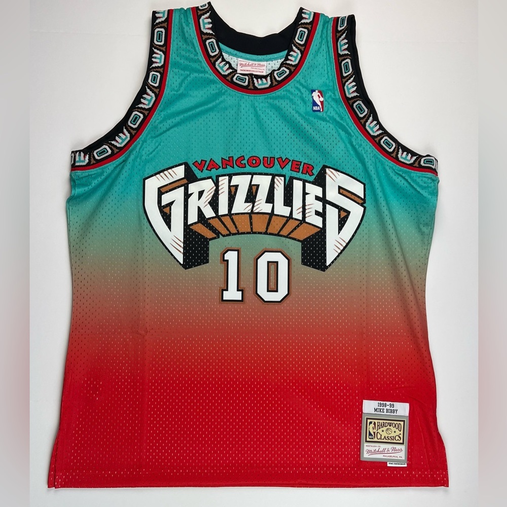 New Mitchell & Ness Mike Bibby Vancouver Grizzlies Swingman Jersey Sz XL